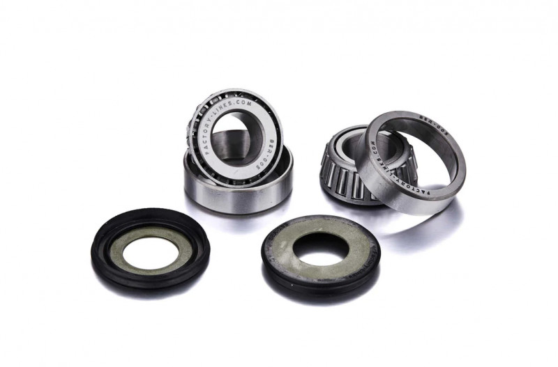 Steering Stem Bearing Kits for: APRILIA, BETA, ELECTRIC MOTION, GAS GAS, GAS GAS (OLD), HUSQVARNA, KTM, OSSA, SCORPA, SHERCO, VERTIGO for exact fitment check description. [SSK-T-068]